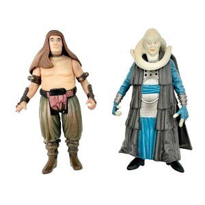 Vintage Star Wars Bib Fortuna and Malakili Action Figures 1983 Collectible Pair